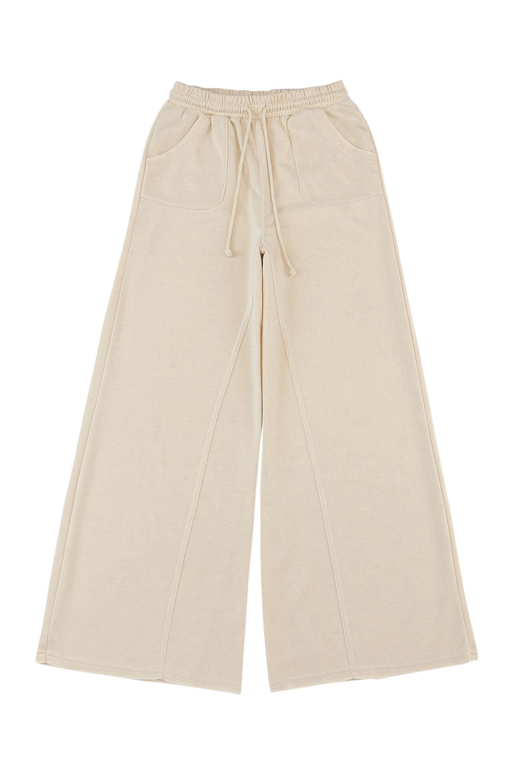 Gray Mineral Washed Drawstring Retro Wide Leg Womens Pants - US2EInc Apparel Plug Ltd. Co