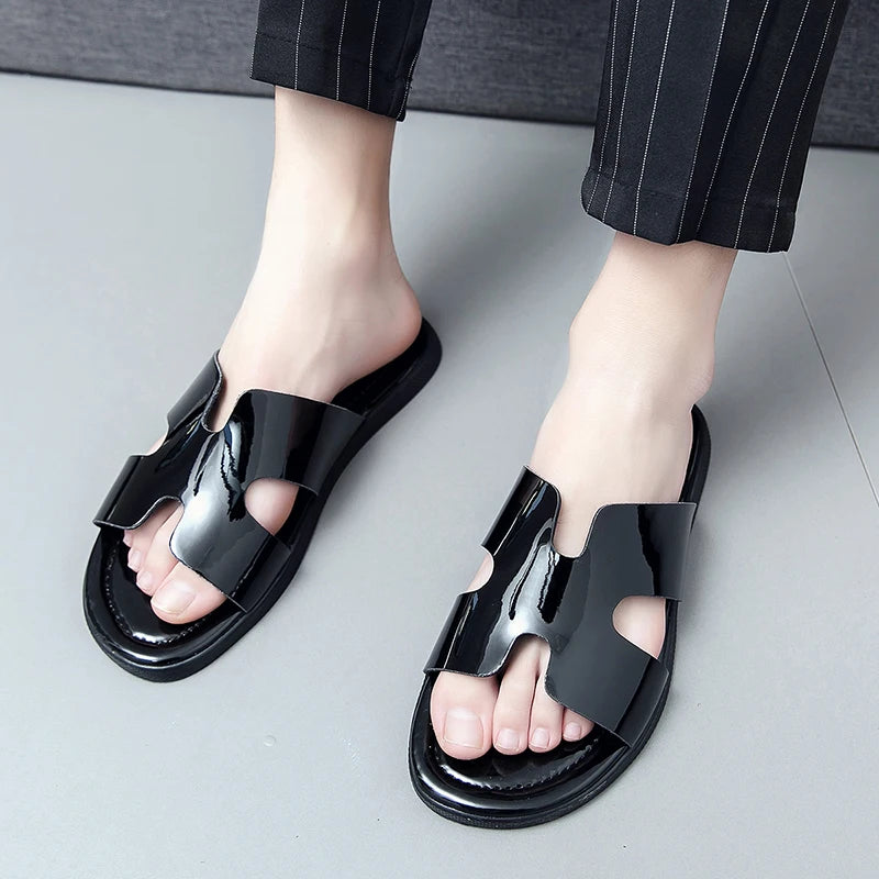 Men Leather Sandals Shoes - US2EInc Apparel Plug Ltd. Co