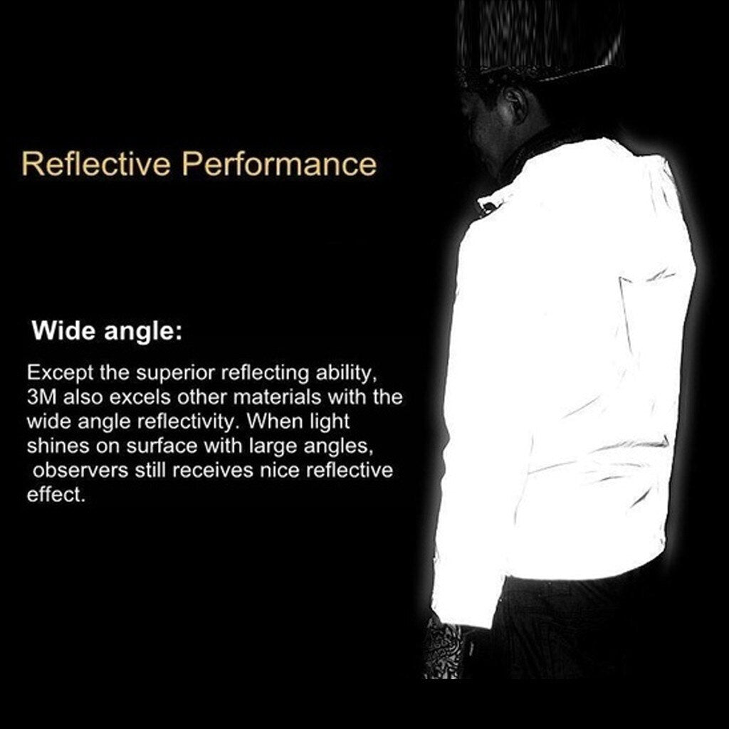 Hip Hop Reflective Noctilucent Hooded Jacket New Running Sporting Mens - US2EInc Apparel Plug Ltd. Co
