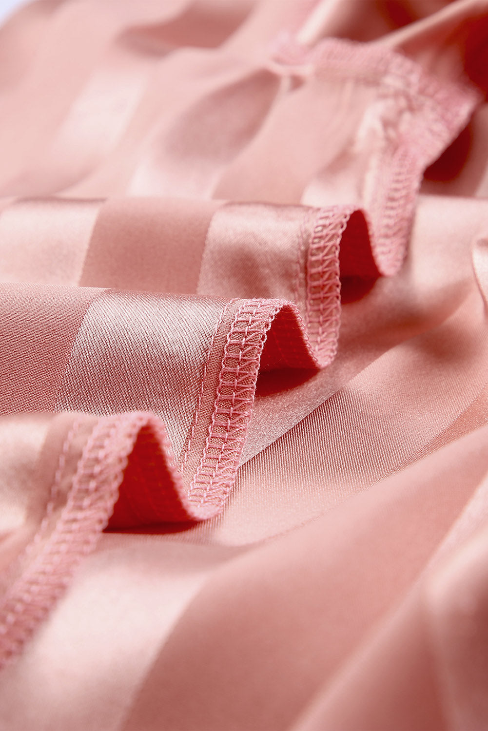 Pink Striped Print Buttoned Shirt and Drawstring Womens Shorts Lounge Set - US2EInc Apparel Plug Ltd. Co