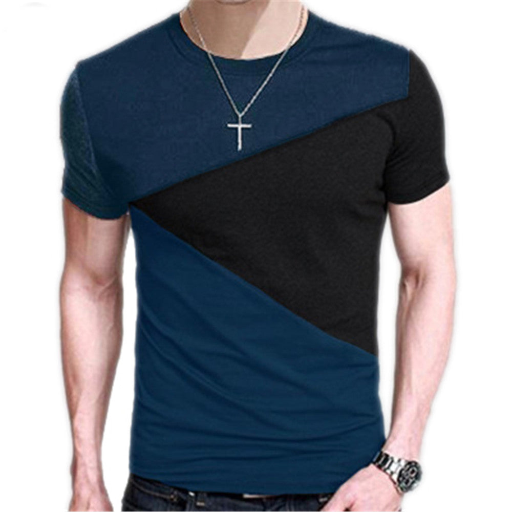 M-3XL Mens T Shirt Short Sleeve Crew Neck T-shirt Slim Fit Casual Tshirt