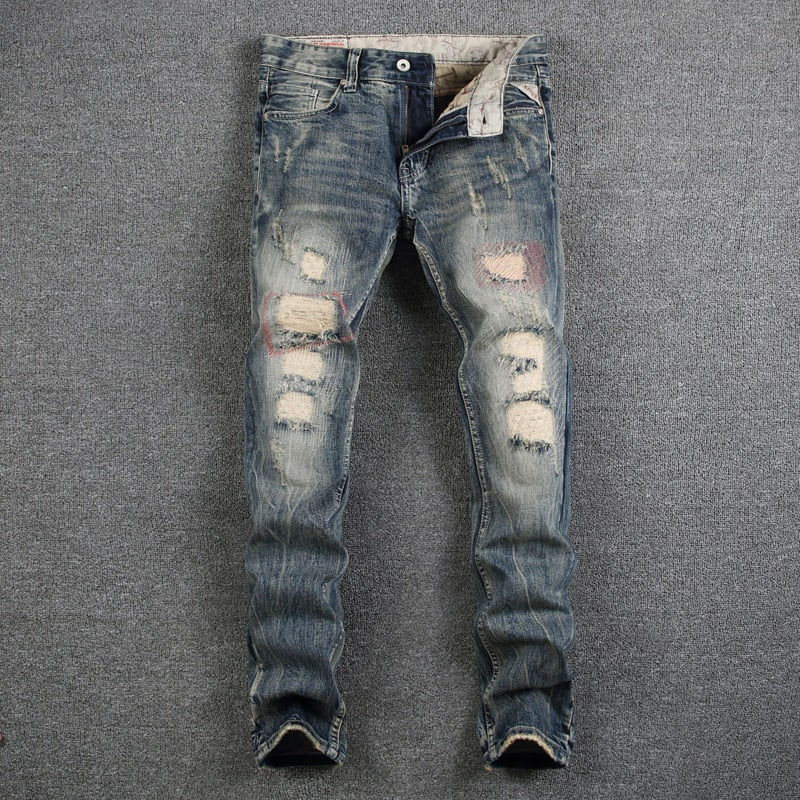 Mens Destroyed Ripped Jeans - US2EInc Apparel Plug Ltd. Co