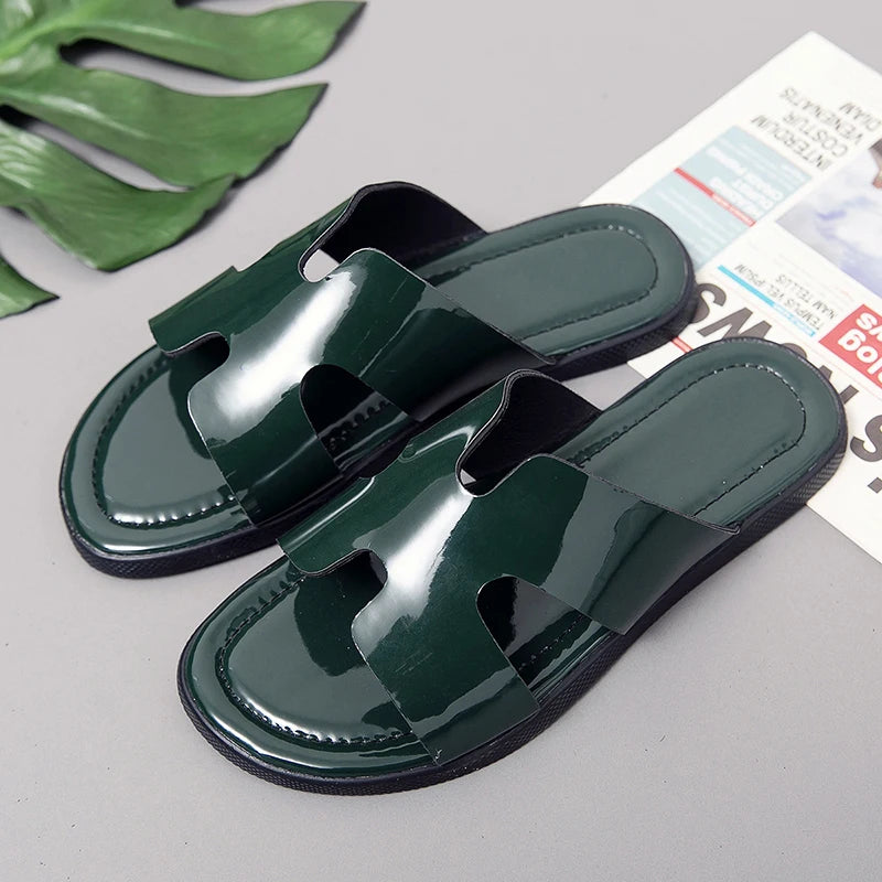 Men Leather Sandals Shoes - US2EInc Apparel Plug Ltd. Co