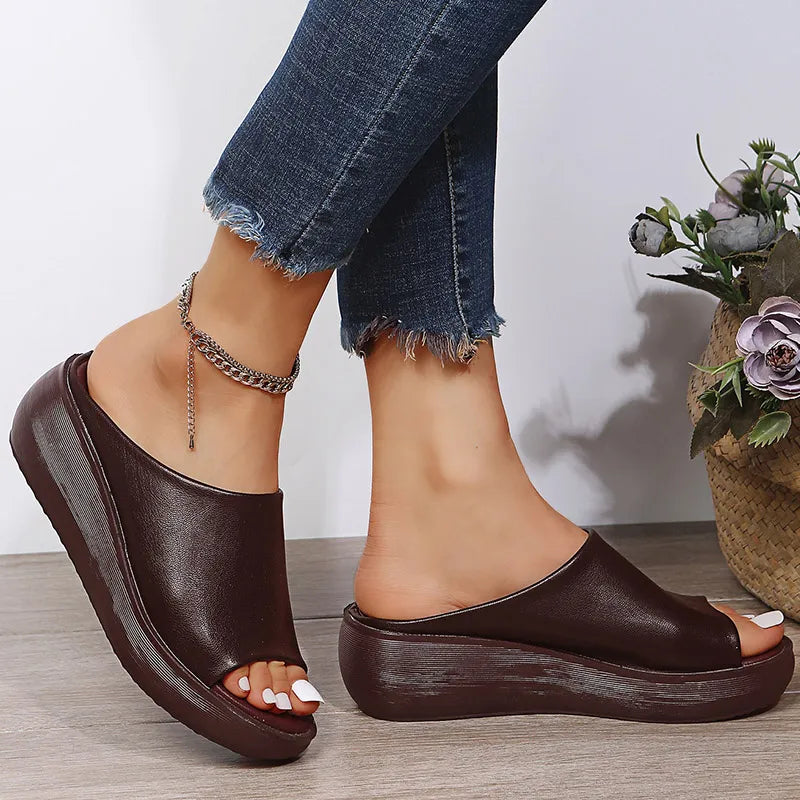 Women Sandals Peep Toe Platform Summer Women Wedges Shoes - US2EInc Apparel Plug Ltd. Co