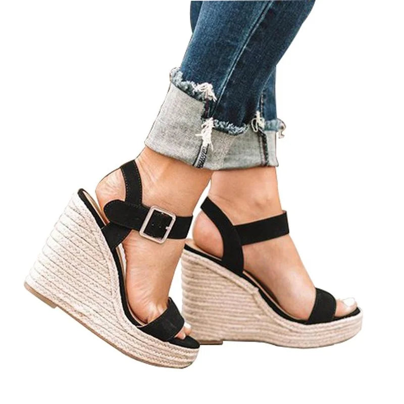 Summer Wedge Sandals Weave Platform - US2EInc Apparel Plug Ltd. Co