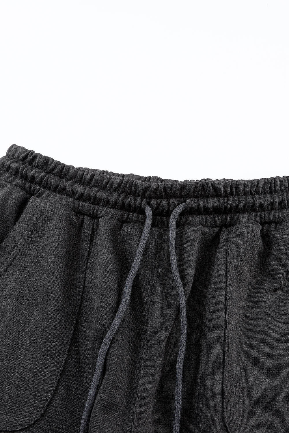 Gray Mineral Washed  Drawstring Retro Wide Leg Womens Pants - US2EInc Apparel Plug Ltd. Co