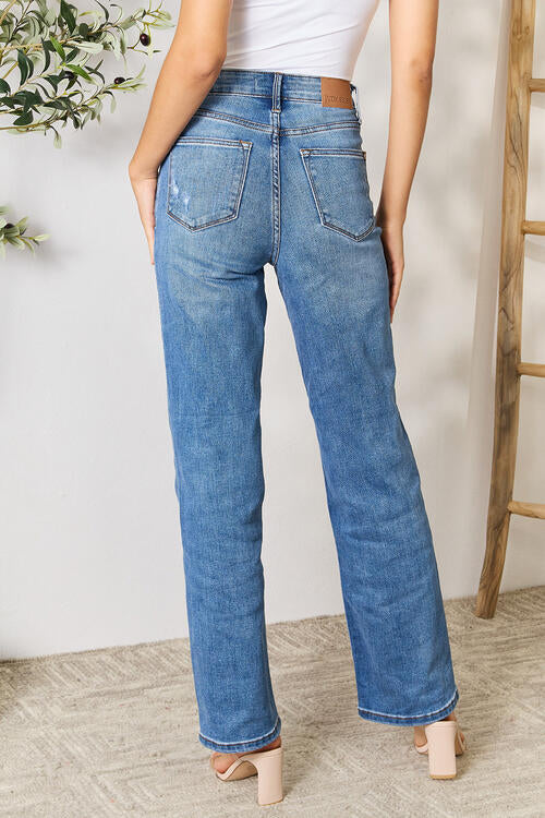 Judy Blue High Waist Distressed Womens Jeans - US2EInc Apparel Plug Ltd. Co